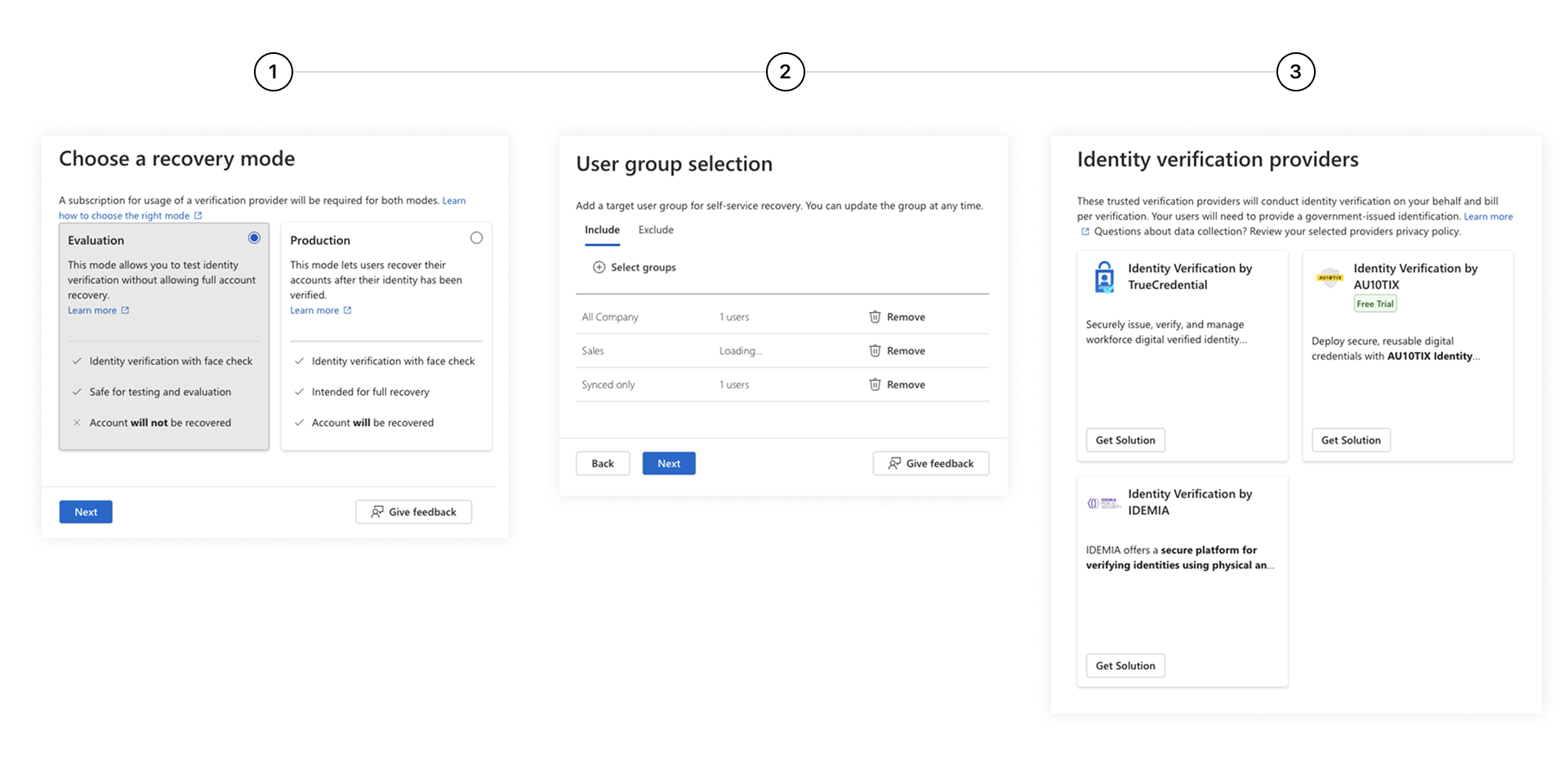 Entra account recovery mode