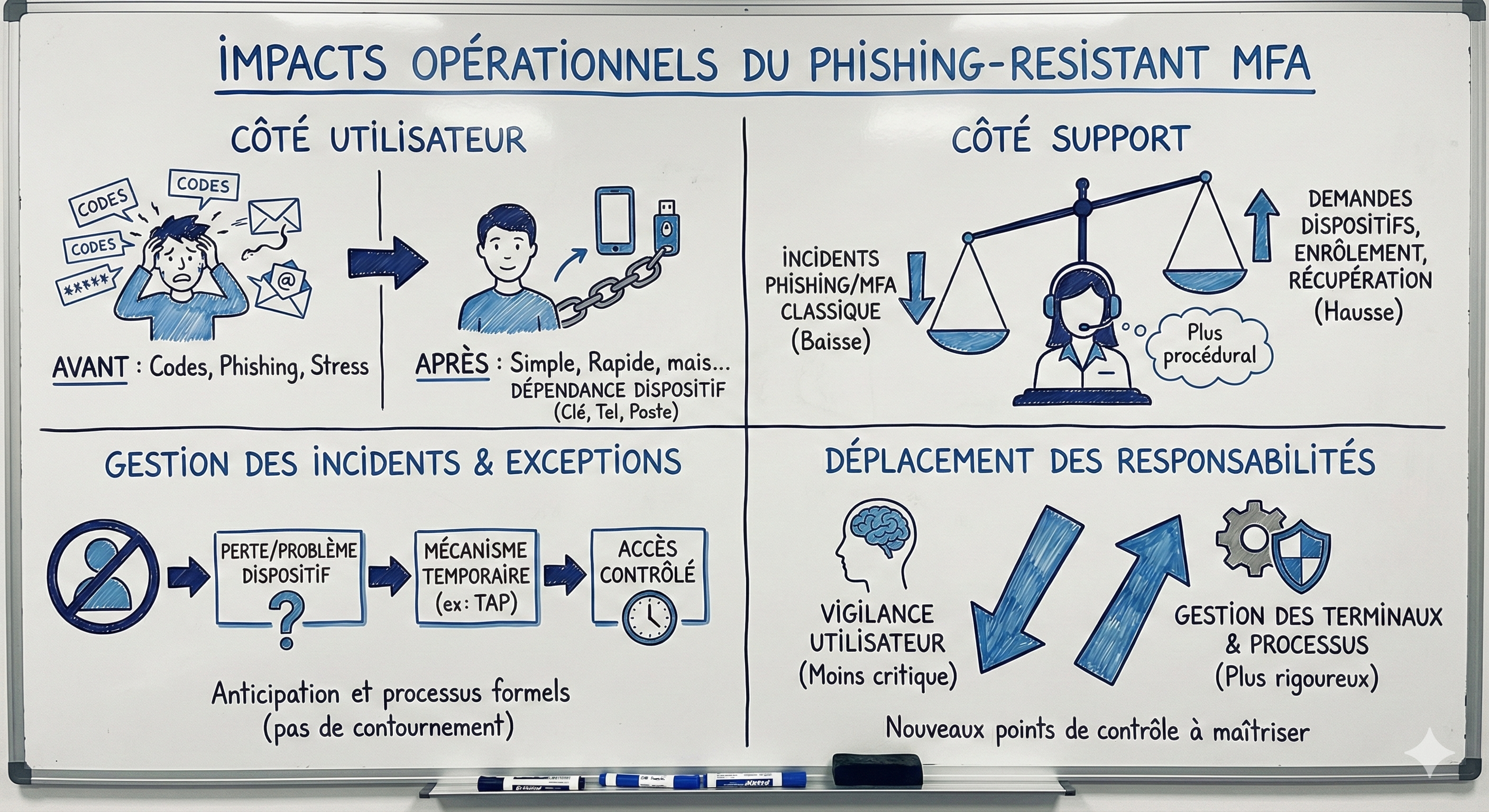 Impacts opérationnels phish-resistant MFA