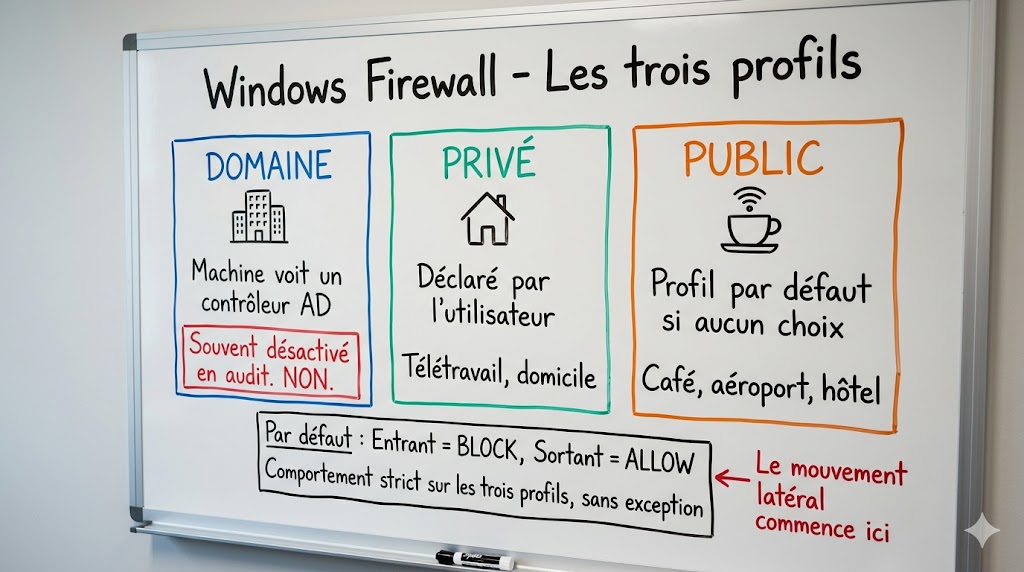 Windows Firewall - Les profils